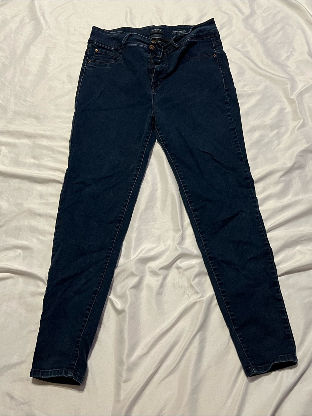 Women’s Navy Skinny Jeans - Stretch Slim Fit